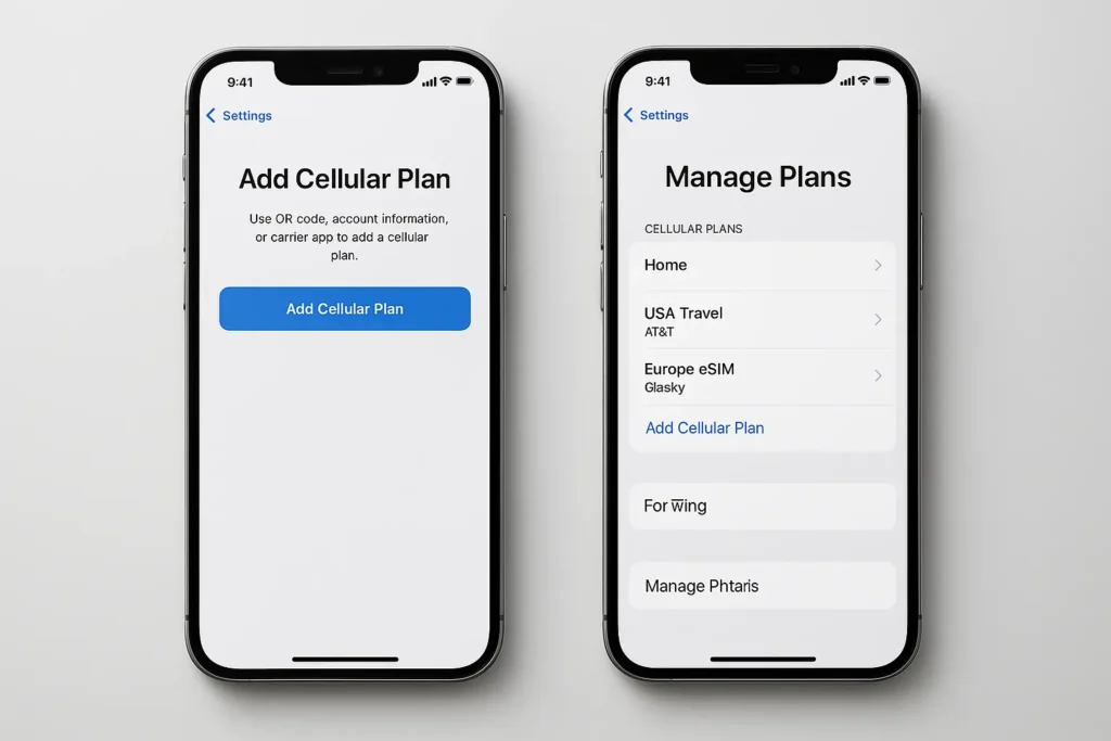 Multiple eSIMs on iPhone 17
